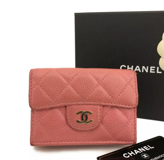 Preloved Chanel CC Quilted Mattelasse Caviar Trifold Wallet (Complete Inclusion) 02772024OPUL