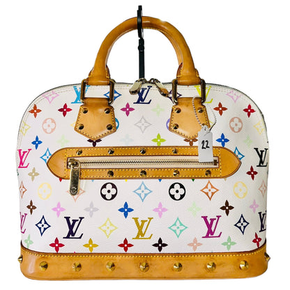 Preloved Louis Vuitton LV Alma PM by Takashi Murakami (White Multicolored)- Item #00222024OPUL