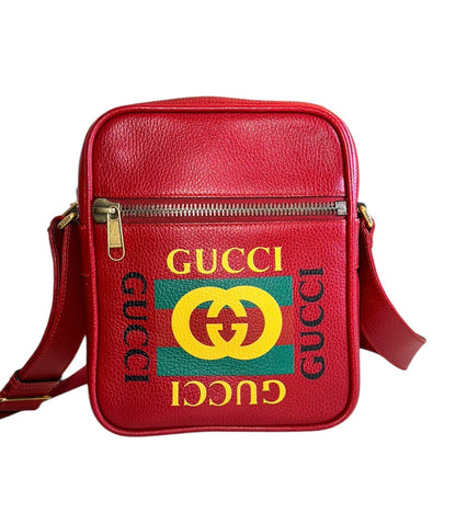 Preloved Gucci Cripto Print Red Pebbled Leather (Item #01282024OPUL)